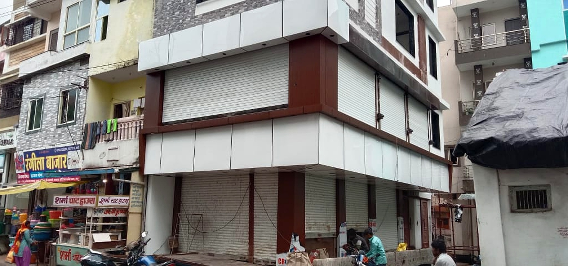 Modern architectural façade and glazing
